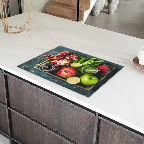 Fruitkist - Fruit - Smoothie Inductie beschermer vinyl 3mm middel -sfeer8
