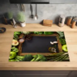 Fruit - Krijtbord - Groente Inductie beschermer vinyl 3mm middel -sfeer5