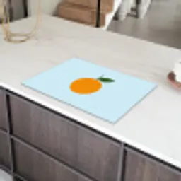Fruit - Sinaasappel - Oranje Inductie beschermer vinyl 3mm klein -sfeer8