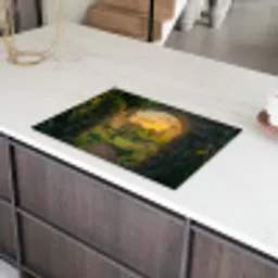 Poort - Planten - Zonsondergang Inductie beschermer vinyl 3mm klein -sfeer8