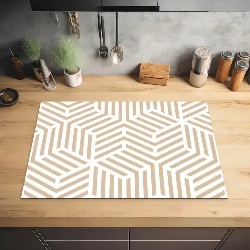 Geometrische Illusie Inductie beschermer vinyl 3mm klein -sfeer5