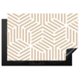 Geometrische Illusie Inductie beschermer vinyl 3mm klein -3d