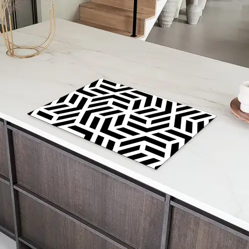 Geometrisch Labyrint Inductie beschermer vinyl 3mm klein -sfeer8