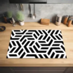 Geometrisch Labyrint Inductie beschermer vinyl 3mm klein -sfeer5