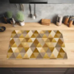Geometrisch - Driehoek - Goud Inductie beschermer vinyl 3mm klein 276 -sfeer5