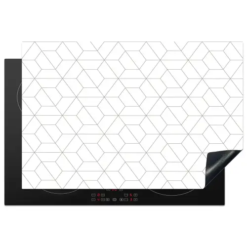 Geometrie - Lijn - Patroon Inductie beschermer vinyl 3mm klein 276 -3d