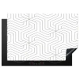 Geometrie - Lijn - Patroon Inductie beschermer vinyl 3mm klein 276 -3d