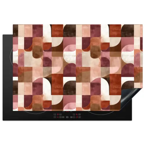 Geometrie - Modern - Retro Inductie beschermer vinyl 3mm klein 276 -3d