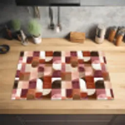 Geometrie - Modern - Retro Inductie beschermer vinyl 3mm klein 276 -sfeer5