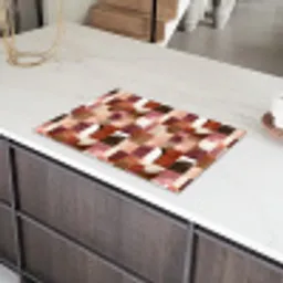 Geometrie - Modern - Retro Inductie beschermer vinyl 3mm klein 276 -sfeer8