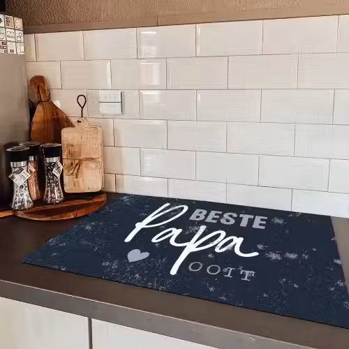 Cadeau voor man - Quote - Vaderdag - Beste papa ooit - Spreuken Inductie beschermer vinyl 3mm klein -sfeer3