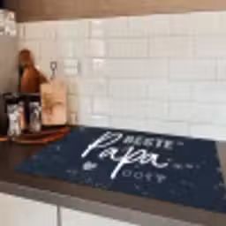 Cadeau voor man - Quote - Vaderdag - Beste papa ooit - Spreuken Inductie beschermer vinyl 3mm klein -sfeer3