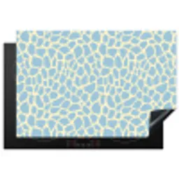 Giraf - Modern - Blauw Inductie beschermer vinyl 3mm klein 276 -3d