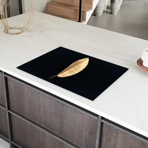 Goudblad-Silhouet Inductie beschermer vinyl 3mm klein -sfeer8