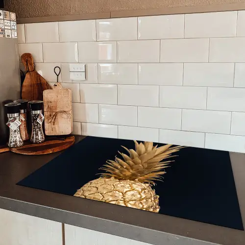 Gouden tropische vrucht Inductie beschermer vinyl 3mm middel -sfeer3