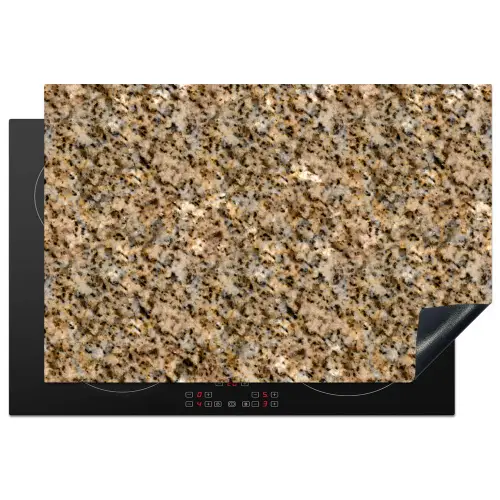 Graniet - Beige - Patroon Inductie beschermer vinyl 3mm klein 276 -3d