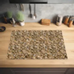 Graniet  - Beige - Patroon Inductie beschermer vinyl 3mm klein 276 -sfeer5