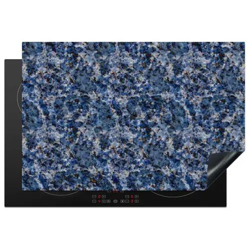 Graniet - Blauw - Koel Inductie beschermer vinyl 3mm klein 276 -3d