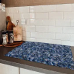 Graniet - Blauw - Koel Inductie beschermer vinyl 3mm klein 276 -sfeer3