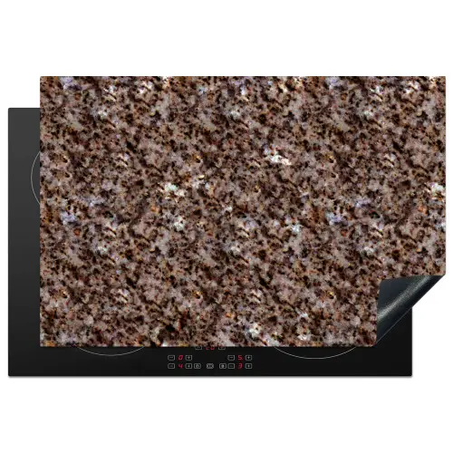 Graniet - Bruin - Structuur Inductie beschermer vinyl 3mm klein 276 -3d