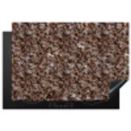 Graniet - Bruin - Structuur Inductie beschermer vinyl 3mm klein 276 -3d