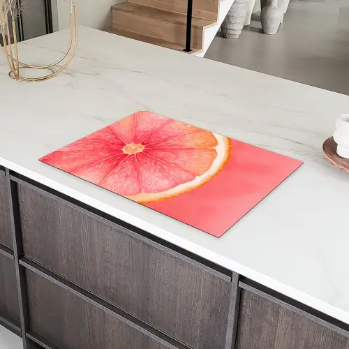 Grapefruit - Roze - Levendig Inductie beschermer vinyl 3mm klein -sfeer8