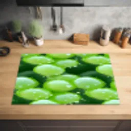 Druiven - Groen - Druppels Inductie beschermer vinyl 3mm klein 276 -sfeer5