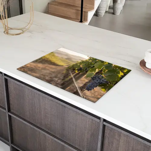 Druiven - Wijngaard - Zonlicht Inductie beschermer vinyl 3mm klein -sfeer8