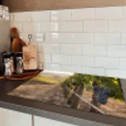 Druiven - Wijngaard - Zonlicht Inductie beschermer vinyl 3mm klein -sfeer3