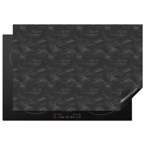 Grijs - Vogels - Patroon Inductie beschermer vinyl 3mm klein 276 -3d