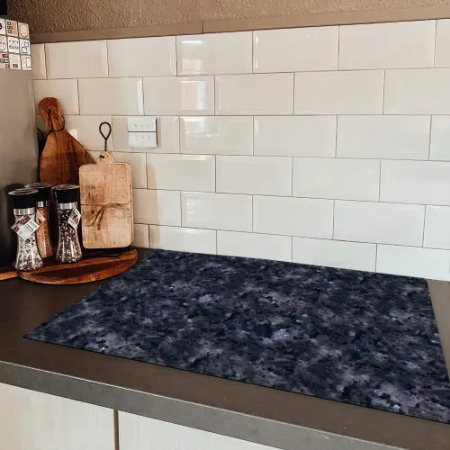 Grijs - Zwart - Patroon Inductie beschermer vinyl 3mm klein 276 -sfeer3
