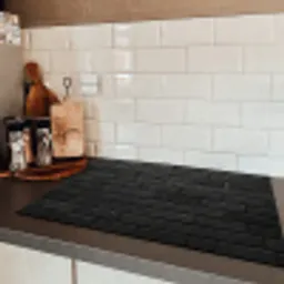 Grijs - Baksteen - Patroon - Stenen Inductie beschermer vinyl 3mm klein -sfeer3