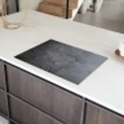Grijze Betonscherven Inductie beschermer vinyl 3mm klein -sfeer8