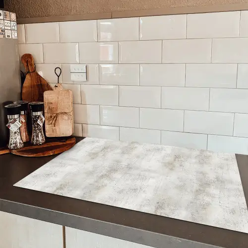 Grijs - Beton - Verweerd Inductie beschermer vinyl 3mm klein 276 -sfeer3