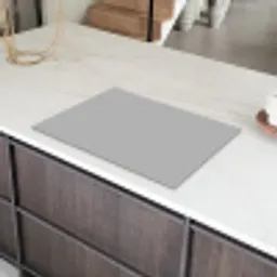 Grijs - Effen print Inductie beschermer vinyl 3mm klein 276 -sfeer8