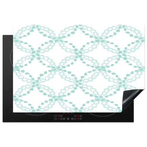 Groen - Patroon - Vormen Inductie beschermer vinyl 3mm klein 276 -3d