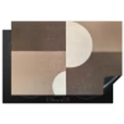 Raster - Halve cirkels - Contrast Inductie beschermer vinyl 3mm klein -3d