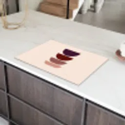 Harmonieus - Symmetrisch - Rood Inductie beschermer vinyl 3mm klein -sfeer8