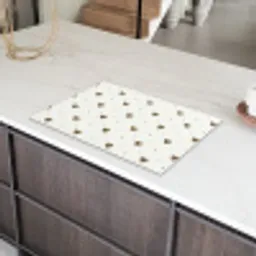Hartjes - Patroon - Raster  - Klassiek Inductie beschermer vinyl 3mm klein -sfeer8