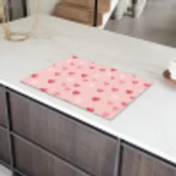 Hartjes - Patroon - Roze - Eenvoudig Inductie beschermer vinyl 3mm klein -sfeer8