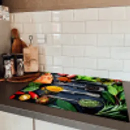 Kruiden - Lepels - Keuken - Specerijen Inductie beschermer vinyl 3mm middel -sfeer3