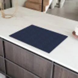 Hexagon - Patroon - Blauw Inductie beschermer vinyl 3mm klein 276 -sfeer8
