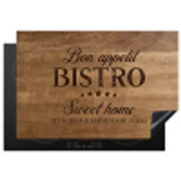 Huiselijke Bistro Beleving Inductie beschermer vinyl 3mm klein -3d
