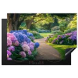 Hortensia- Park - Pad Inductie beschermer vinyl 3mm klein -3d