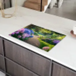Hortensia- Park - Pad Inductie beschermer vinyl 3mm klein -sfeer8
