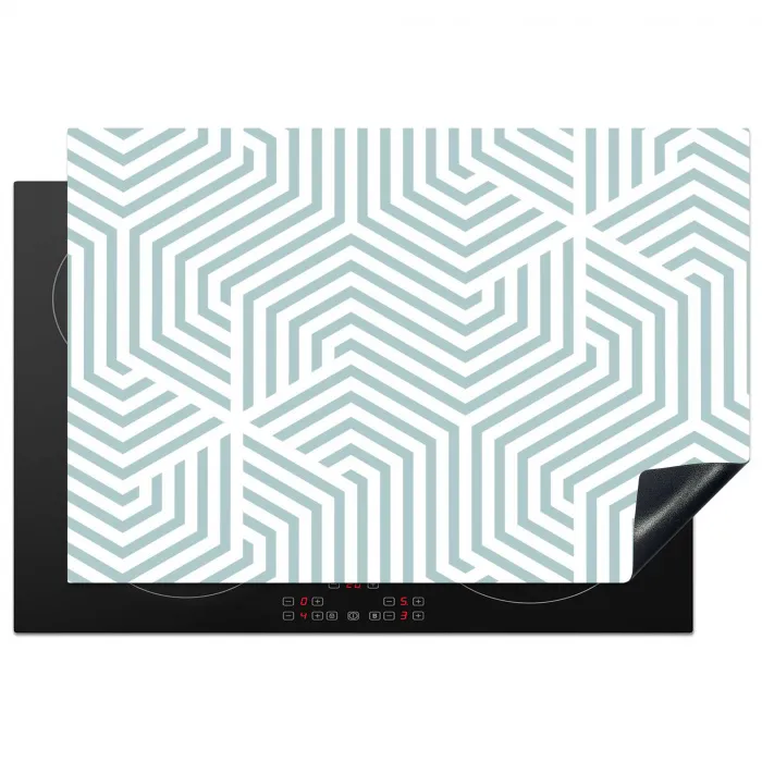 IJzige Zigzag Inductie beschermer vinyl 3mm klein -3d