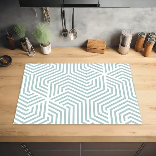 IJzige Zigzag Inductie beschermer vinyl 3mm klein -sfeer5