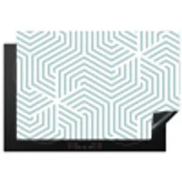 IJzige Zigzag Inductie beschermer vinyl 3mm klein -3d