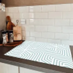 IJzige Zigzag Inductie beschermer vinyl 3mm klein -sfeer3