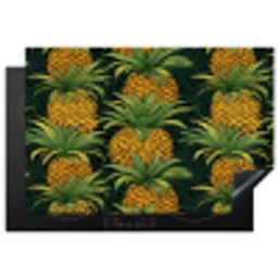 Illustratie - Patroon - Ananas Inductie beschermer vinyl 3mm klein 276 -3d